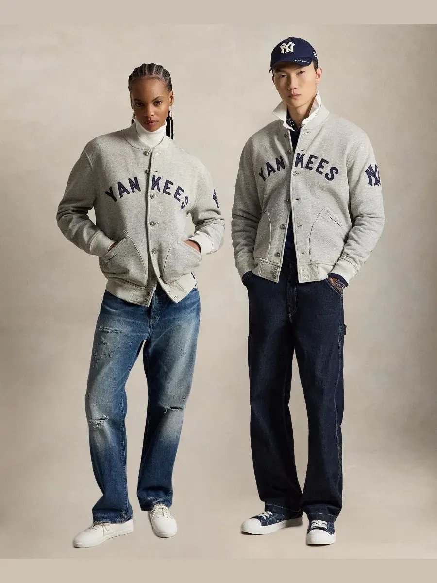 Худи с патчами Yankees Polo Ralph Lauren, Loft Heather — изображение 2 из 9