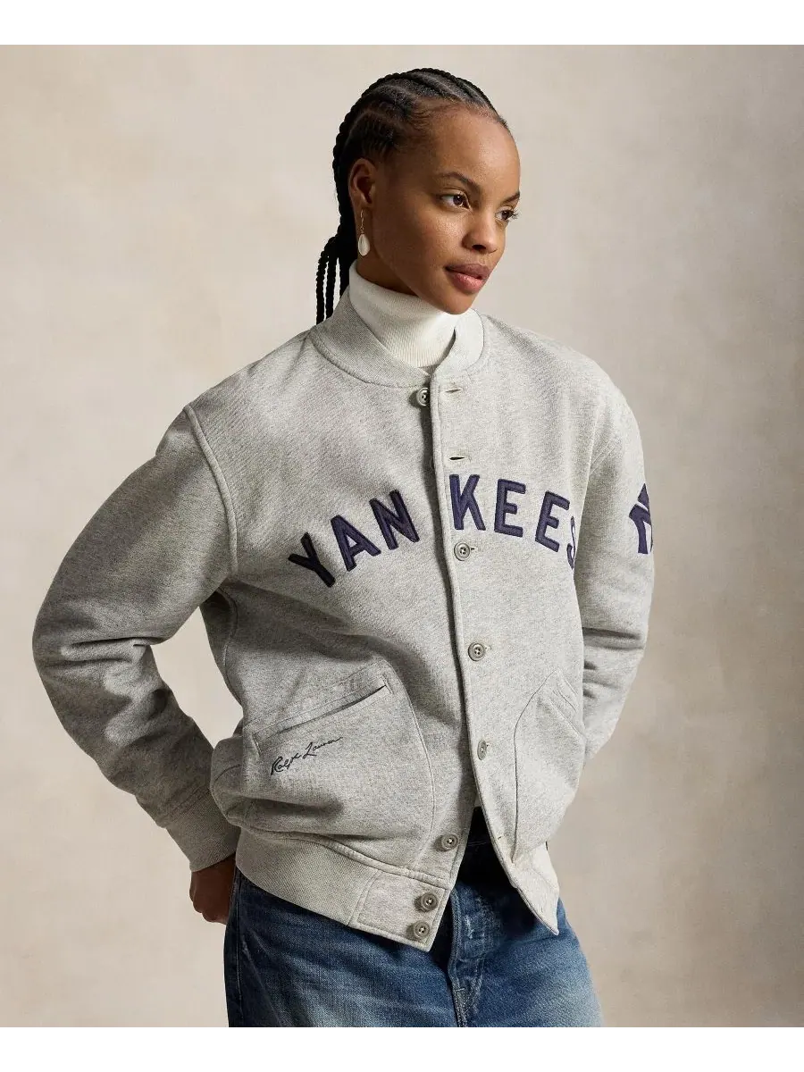 Худи с патчами Yankees Polo Ralph Lauren, Loft Heather — изображение 3 из 9