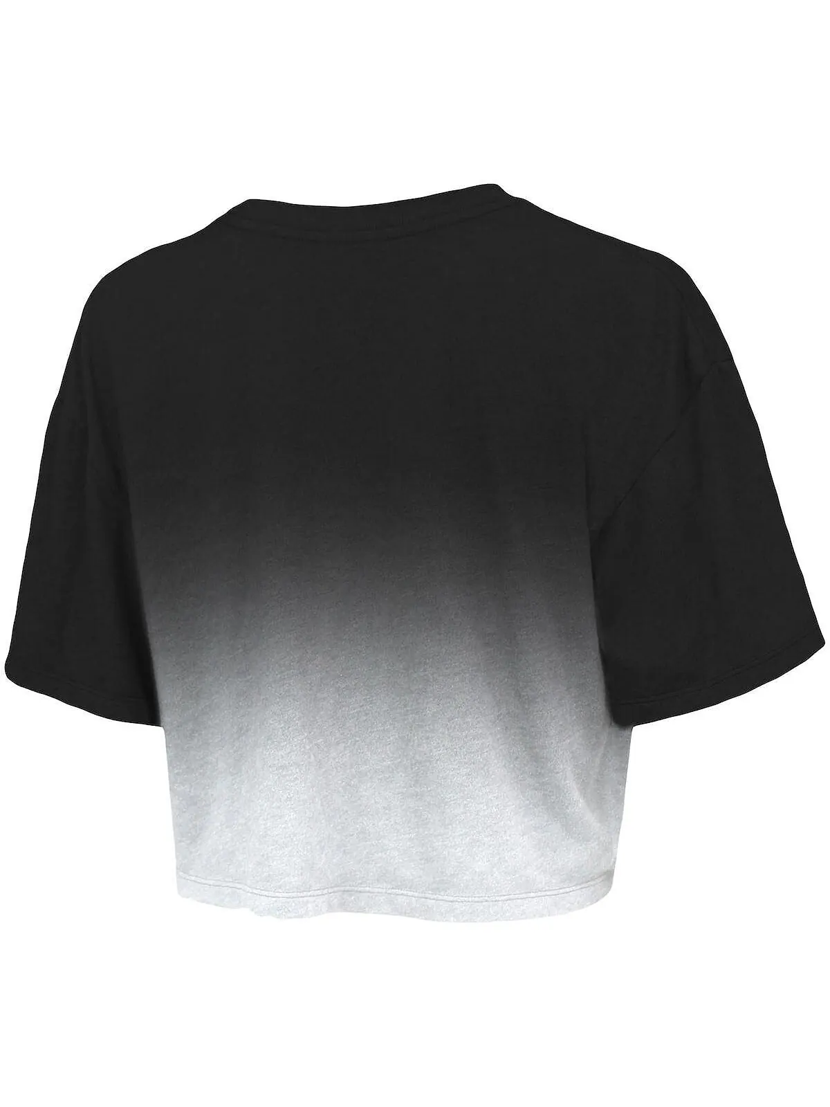 Женская укороченная футболка Tri-Blend с нитками черного и белого цвета Brooklyn Nets Dirty Dribble — изображение 3 из 3