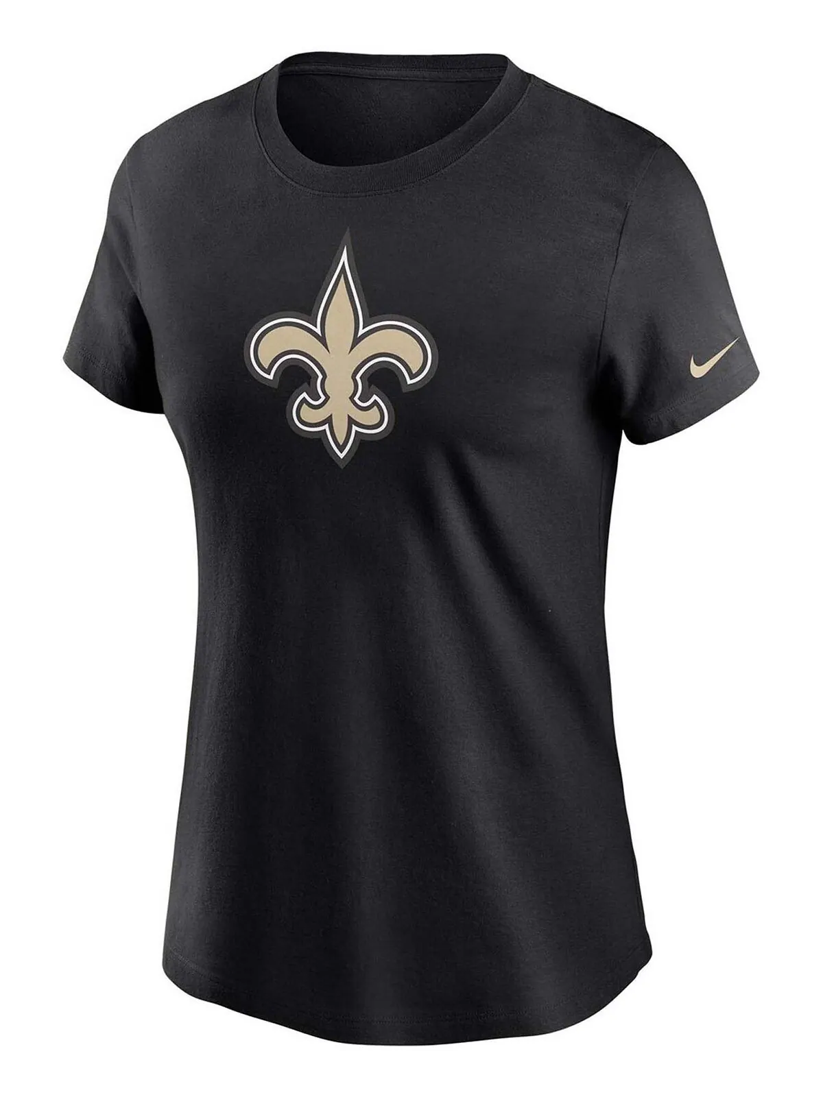 Женская черная футболка с логотипом New Orleans Saints Essential Nike — изображение 2 из 3, черный