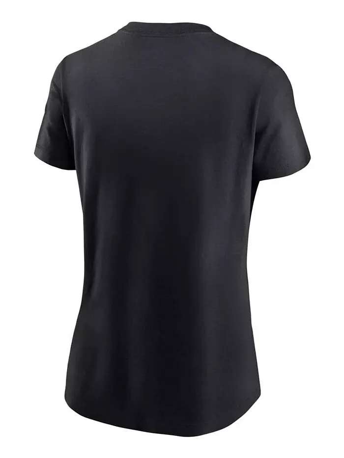Женская черная футболка с логотипом New Orleans Saints Essential Nike — изображение 3 из 3