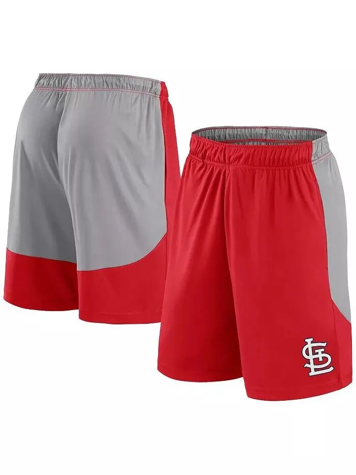 Мужские шорты St. Louis Cardinals Go Hard красного/серого цвета Fanatics — изображение 1 из 3