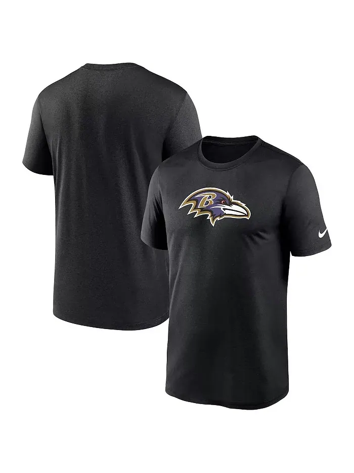 Мужская черная футболка Baltimore Ravens Legend Logo Performance Nike — изображение 1 из 3