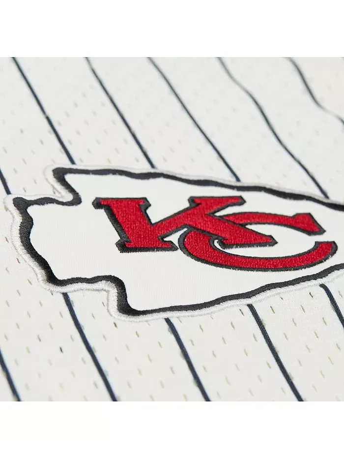 Мужская кремовая рубашка на пуговицах Kansas City Chiefs Final Seconds с винтажным логотипом и — изображение 4 из 4