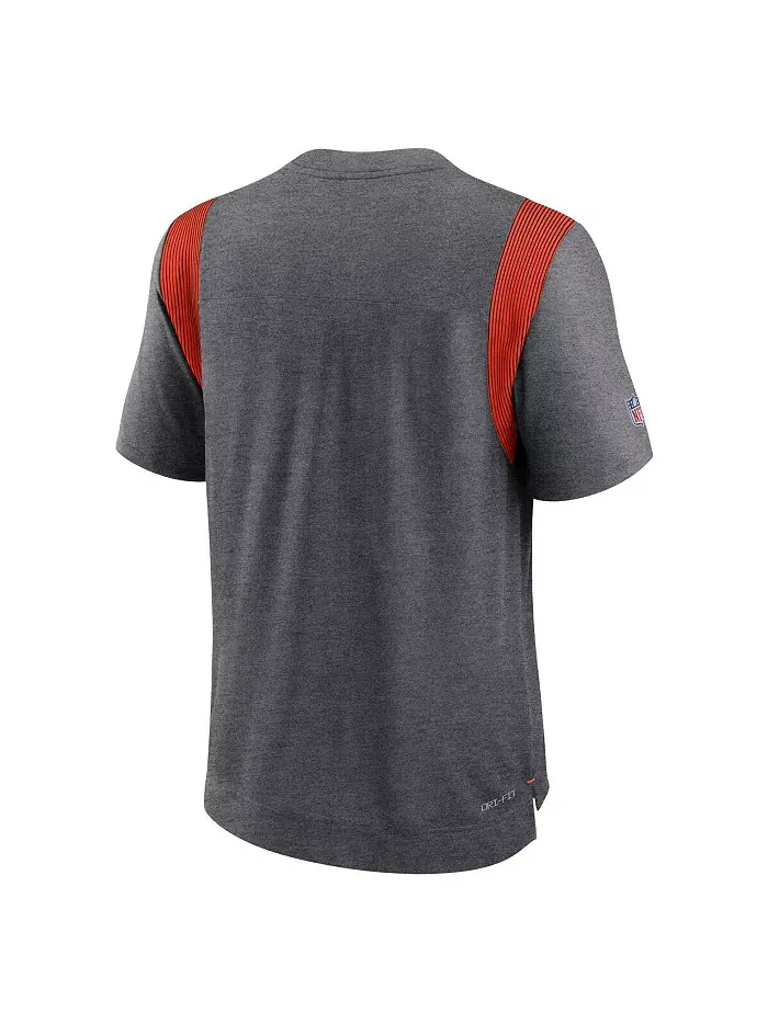Мужская футболка Cleveland Browns Sideline Tonal Logo Performance Player цвета верескового угля Nike — изображение 2 из 3