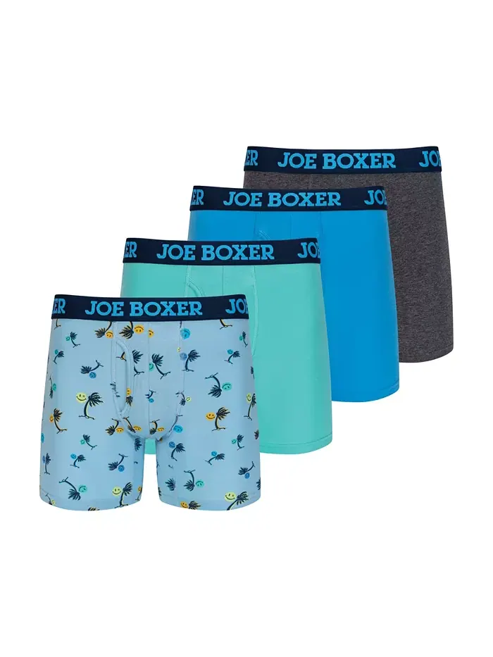 Мужские боксеры стрейч, 4 штуки Joe Boxer