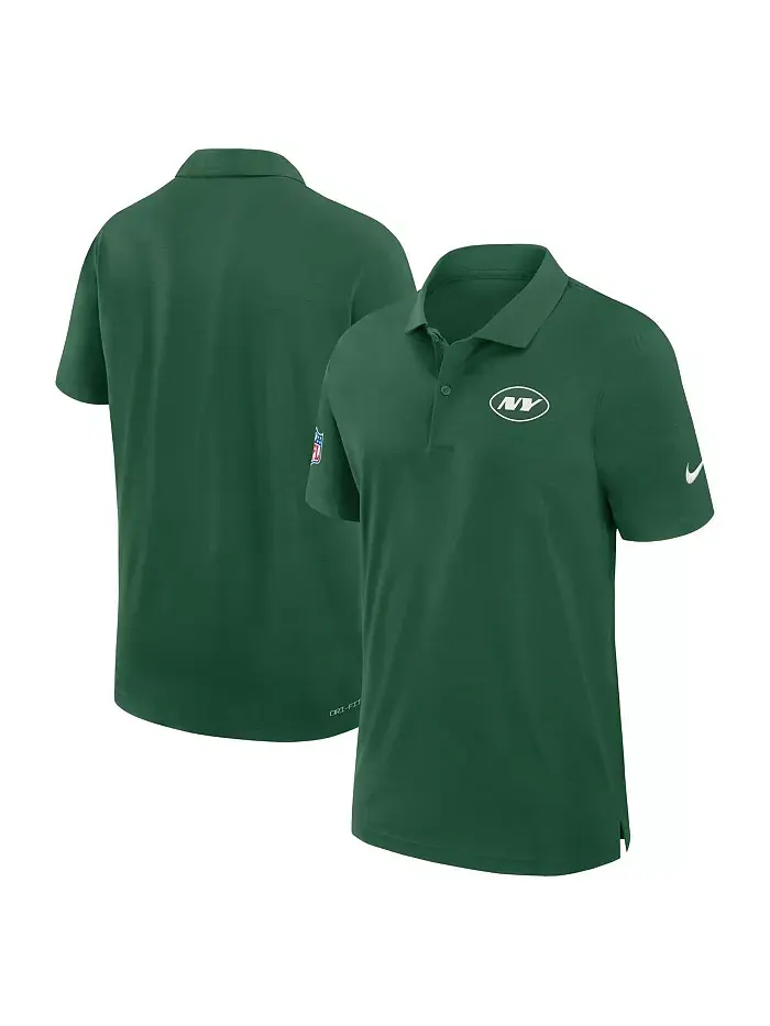 Мужская зеленая поло New York Jets 2024/25 Sideline Performance Nike — изображение 1 из 3