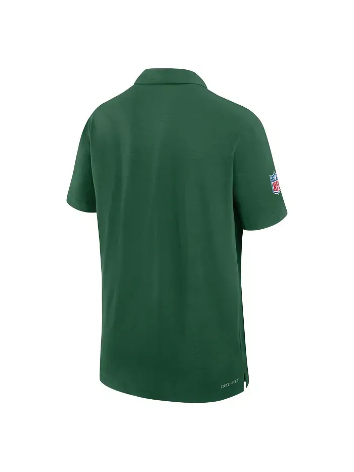 Мужская зеленая поло New York Jets 2024/25 Sideline Performance Nike — изображение 2 из 3