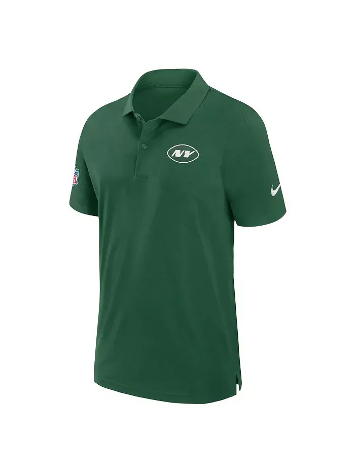 Мужская зеленая поло New York Jets 2024/25 Sideline Performance Nike — изображение 3 из 3