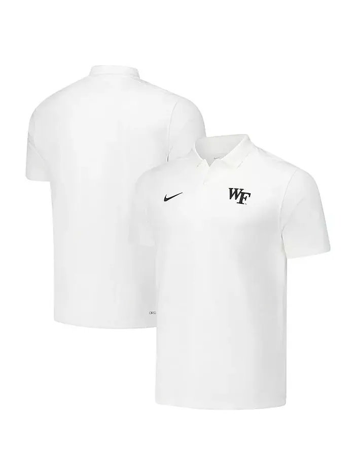 Мужская белая поло Wake Forest Demon Deacons 2024/25 Sideline Victory Coaches Performance Nike — изображение 1 из 3