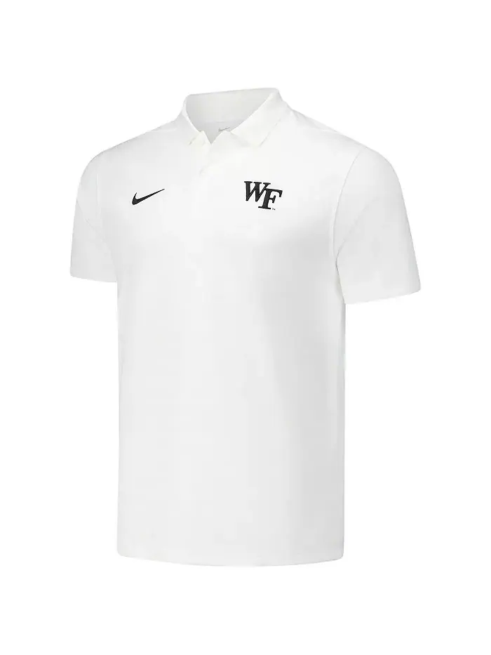 Мужская белая поло Wake Forest Demon Deacons 2024/25 Sideline Victory Coaches Performance Nike — изображение 3 из 3