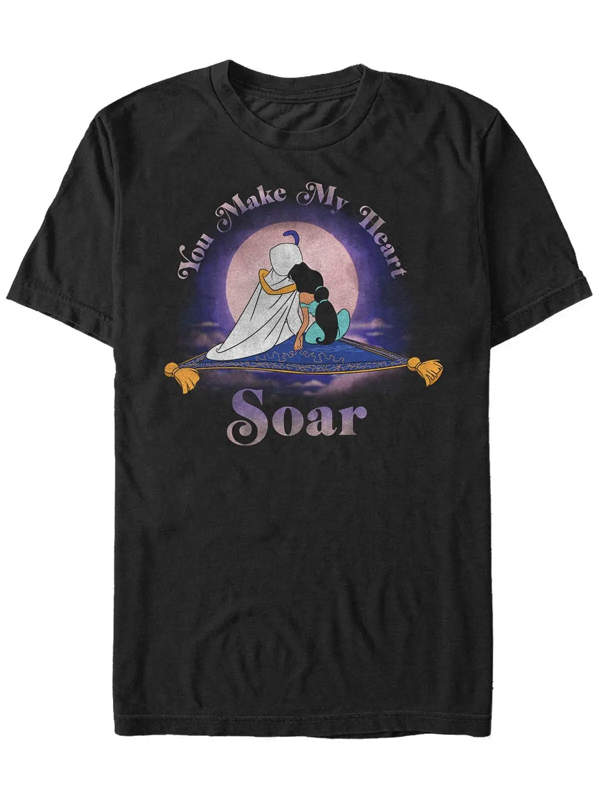 Мужская футболка с коротким рукавом disney aladdin you make my heart soar Fifth Sun — изображение 1 из 1, черный