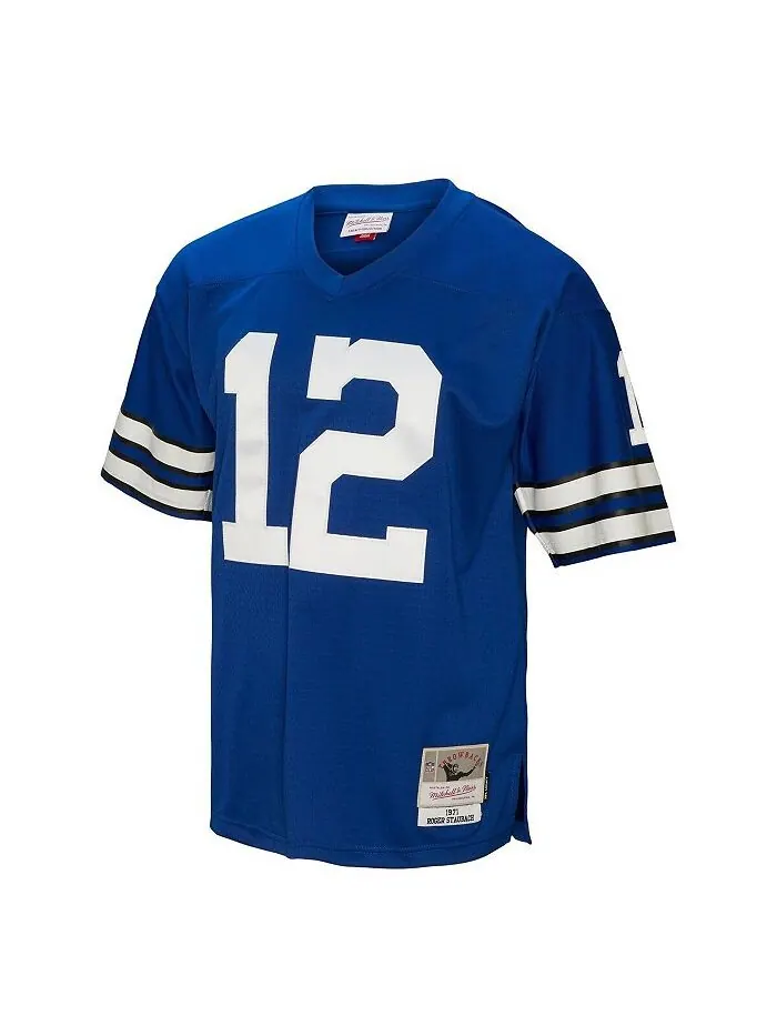 Мужская футболка темно-синего цвета Roger Staubach Dallas Cowboys Big and Tall 1971 Legacy Retired — изображение 3 из 3