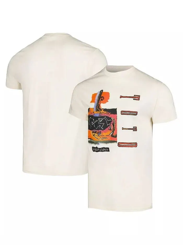 Мужская кремовая футболка с рисунком Toto Kingdom of Desire Manhead Merch