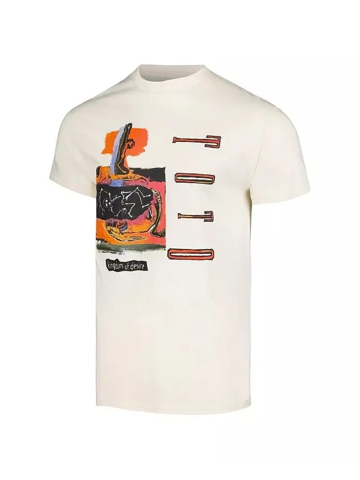Мужская кремовая футболка с рисунком Toto Kingdom of Desire Manhead Merch — изображение 2 из 3