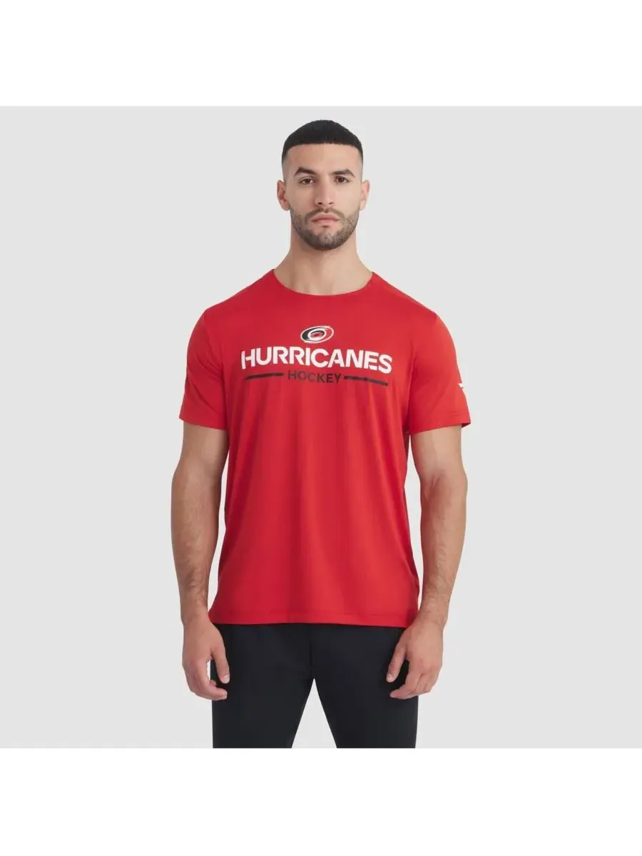 Fanatics Мужская красная футболка Carolina Hurricanes Authentic Pro Rink Tech — изображение 1 из 5, красный