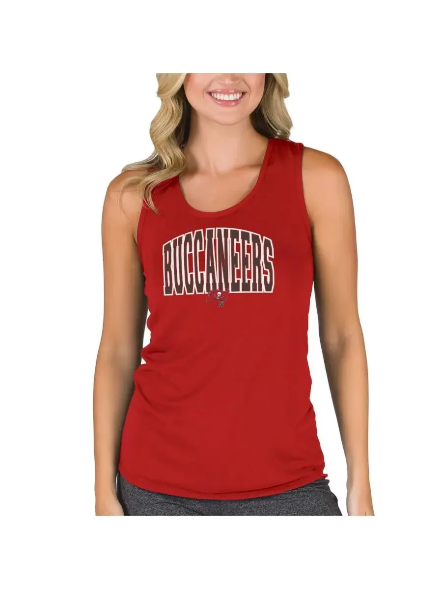 Concepts Sport Женская красная майка-борцовка Tampa Bay Buccaneers Marathon Racer с открытой спиной — изображение 1 из 1