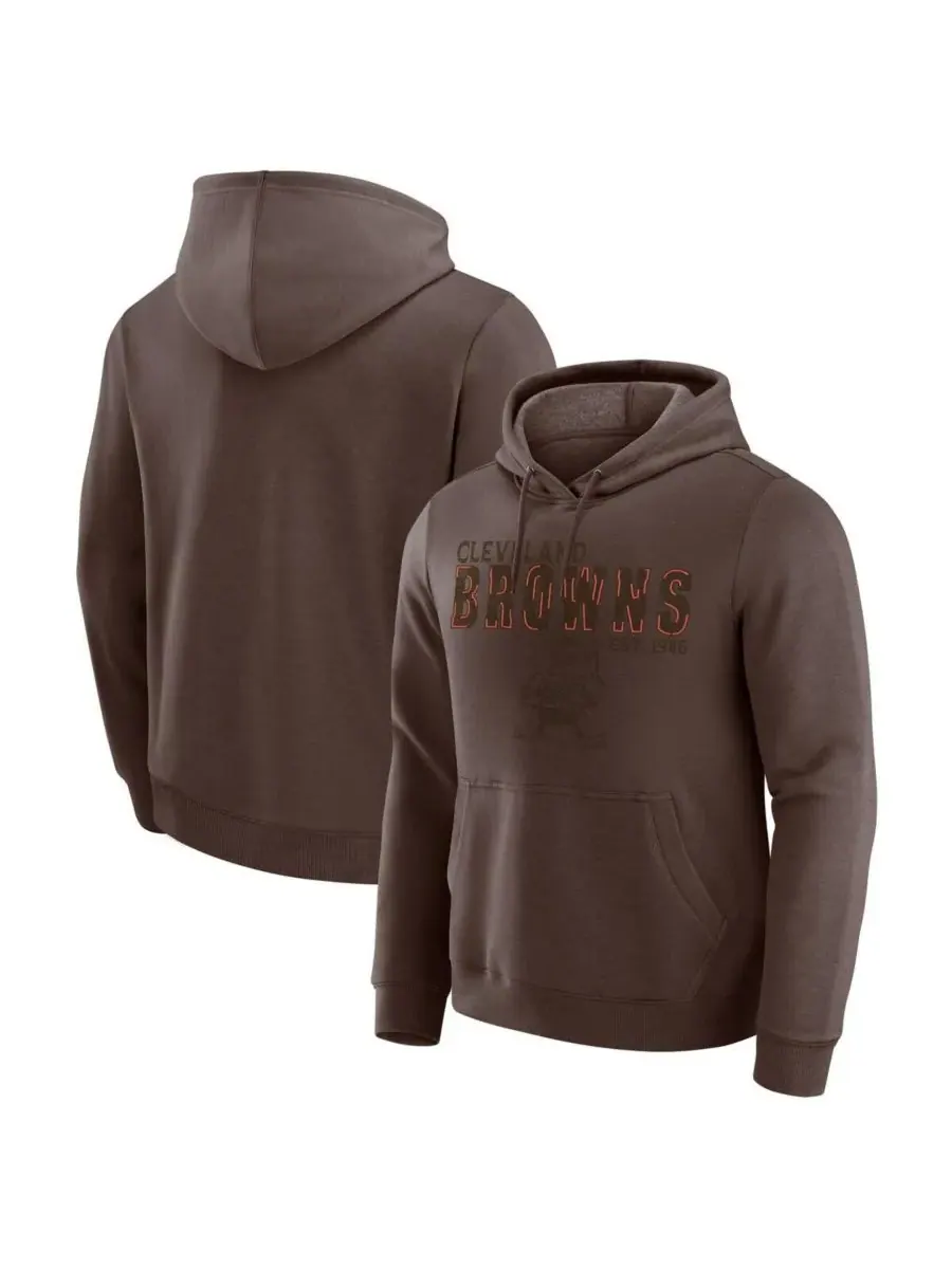 Fanatics Коллекция Darius Rucker: мужская коричневая толстовка Cleveland Browns — изображение 1 из 3, коричневый