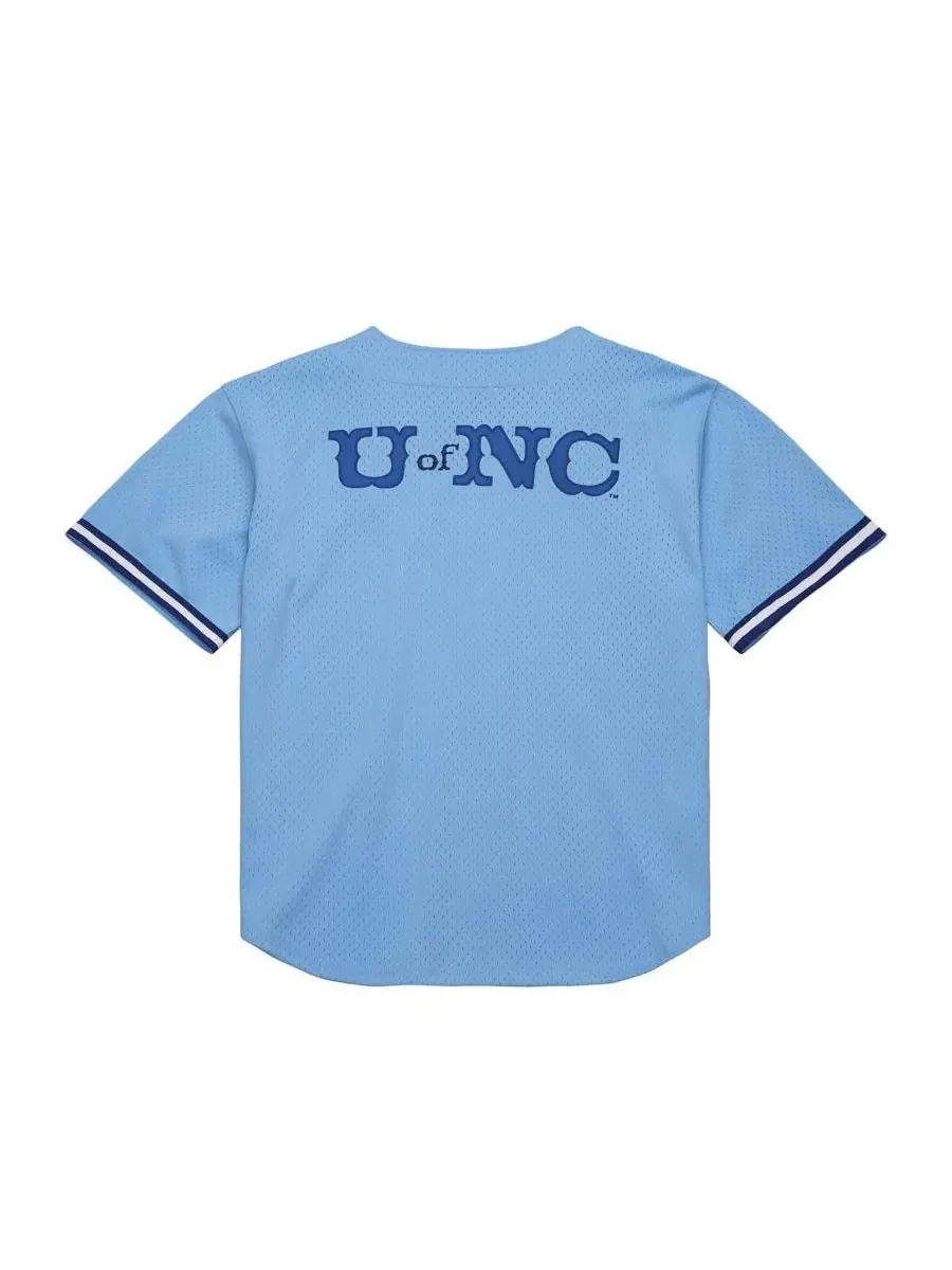 Mitchell & Ness Мужская футболка North Carolina Tar Heels Game Time Vintage Mesh Button Front — изображение 5 из 5
