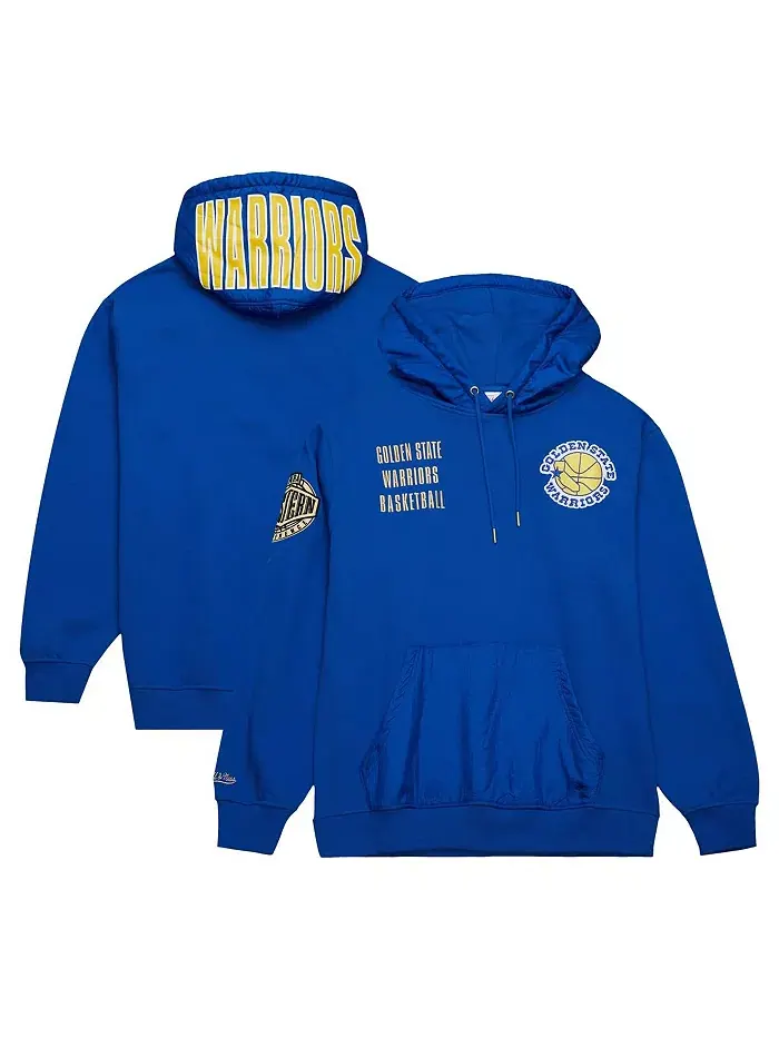 Мужская худи Royal Distressed Golden State Warriors Team OG 2.0 с винтажным логотипом Mitchell & — изображение 1 из 3