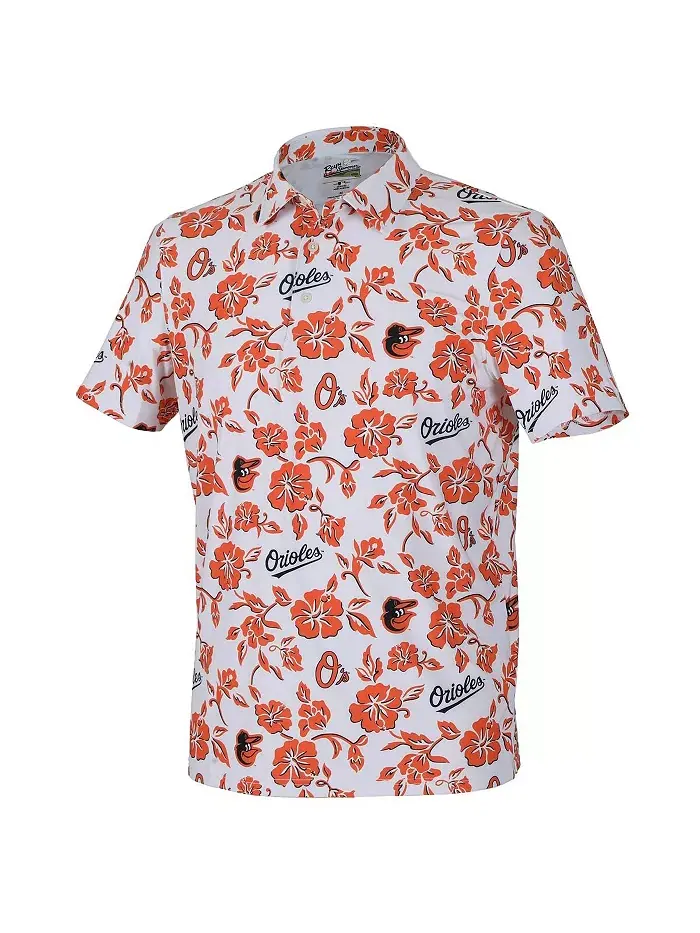Мужская белая поло PUA Performance Baltimore Orioles Reyn Spooner — изображение 3 из 3