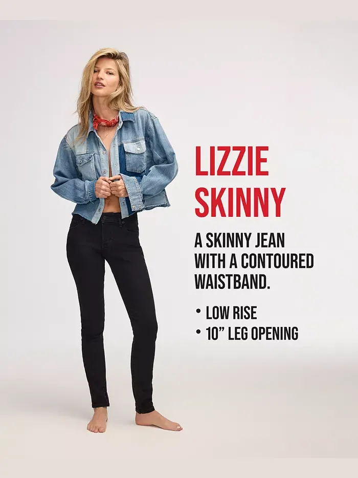 Женские джинсы Lizzie с низкой посадкой и зауженным силуэтом Lucky Brand — изображение 4 из 4