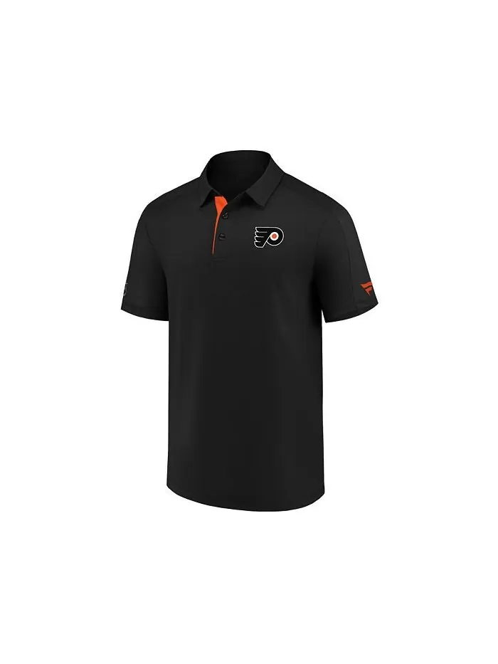 Мужское поло Performance Philadelphia Flyers в раздевалке Majestic