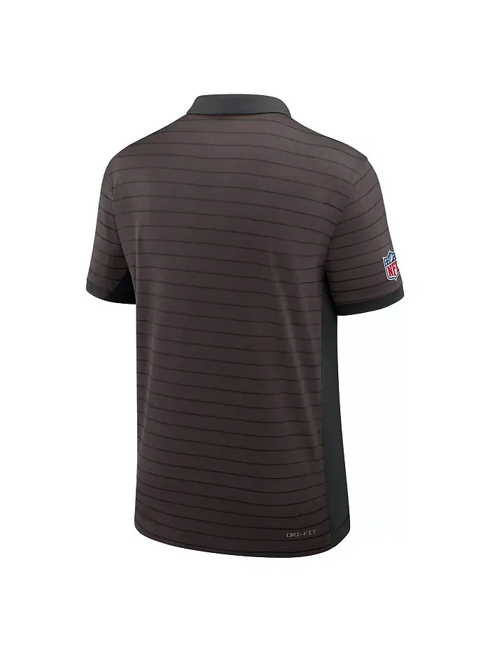 Мужская коричневая полоска с победной полосой Cleveland Browns Sideline Victory Stripe Performance — изображение 3 из 3