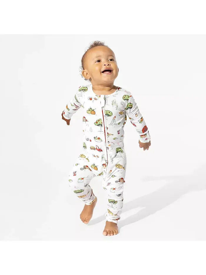 Унисекс комбинезон Baby Fall Vibes Convertible Footie Bellabu Bear — изображение 2 из 3