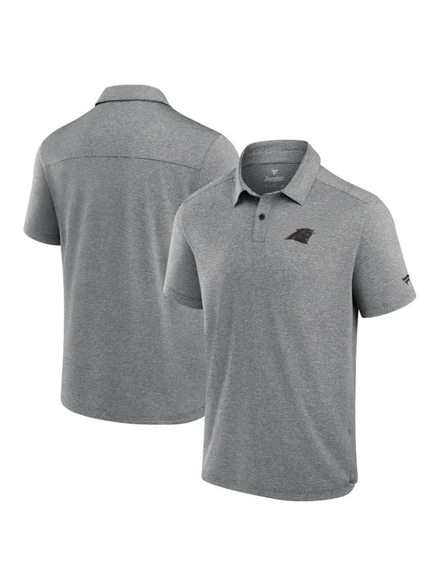 Fanatics Мужская серая футболка-поло Carolina Panthers Front Office Tech — изображение 1 из 3, серый