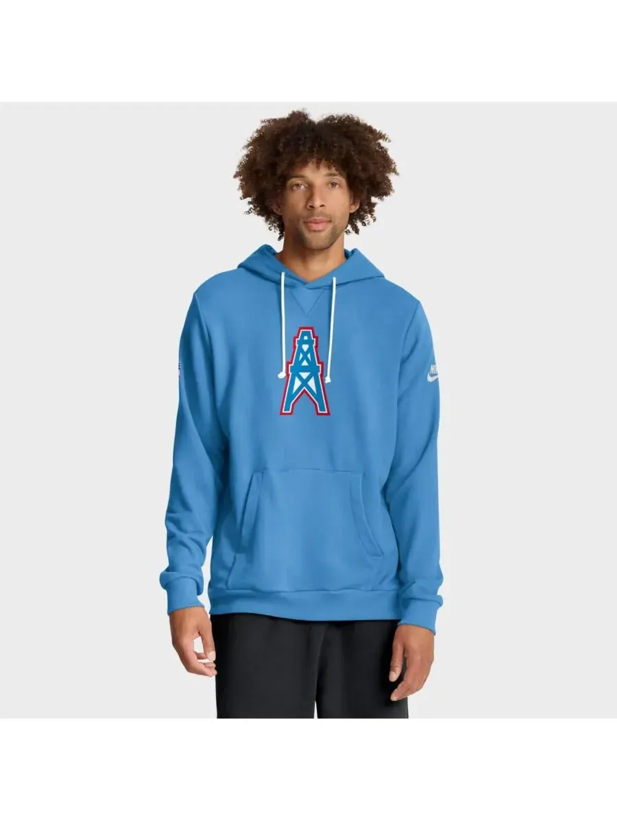 Nike Мужская светло-голубая толстовка Tennessee Titans Sideline Standard Issue Alt 2 Dri-FIT — изображение 1 из 5