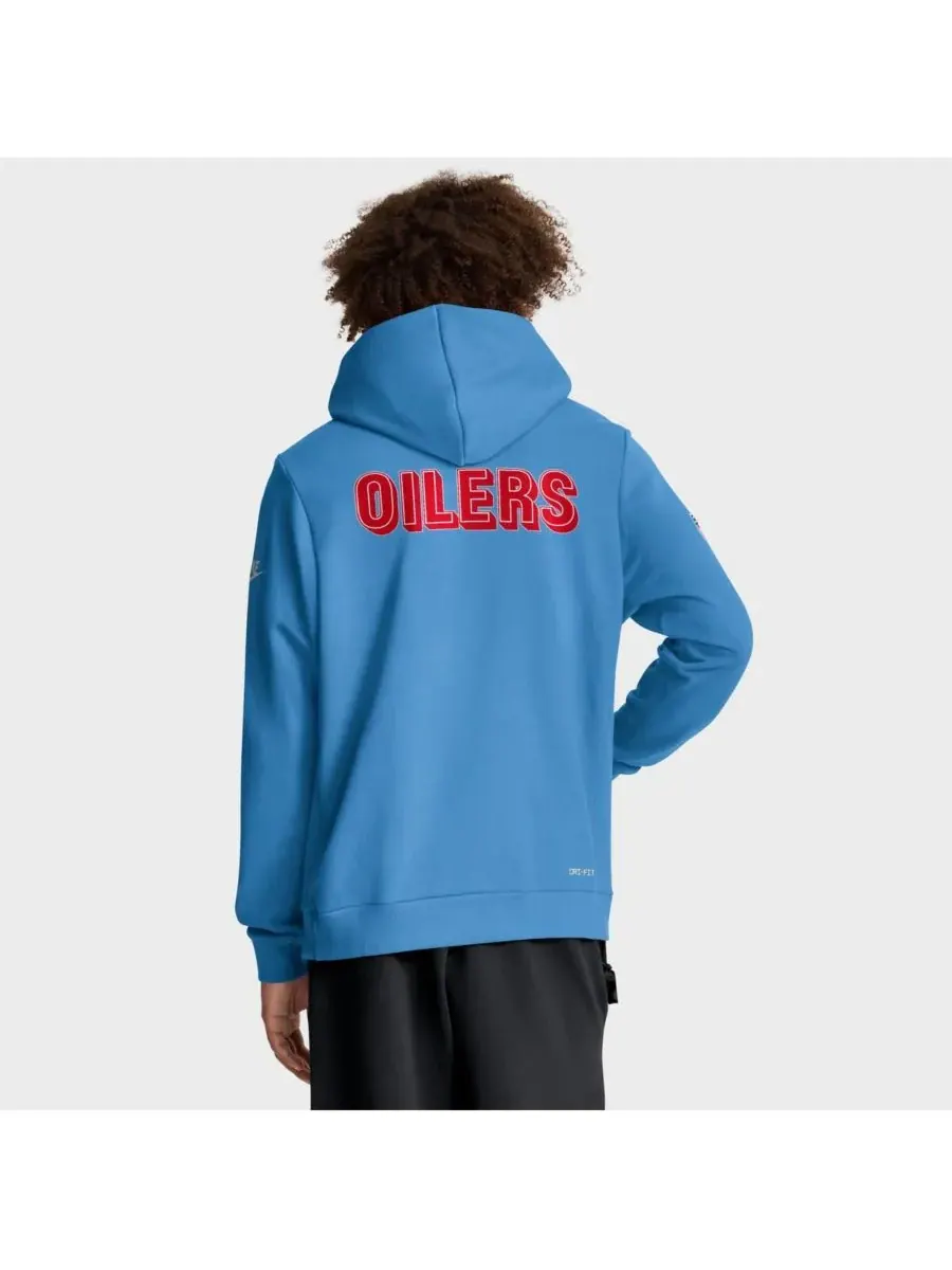 Nike Мужская светло-голубая толстовка Tennessee Titans Sideline Standard Issue Alt 2 Dri-FIT — изображение 2 из 5
