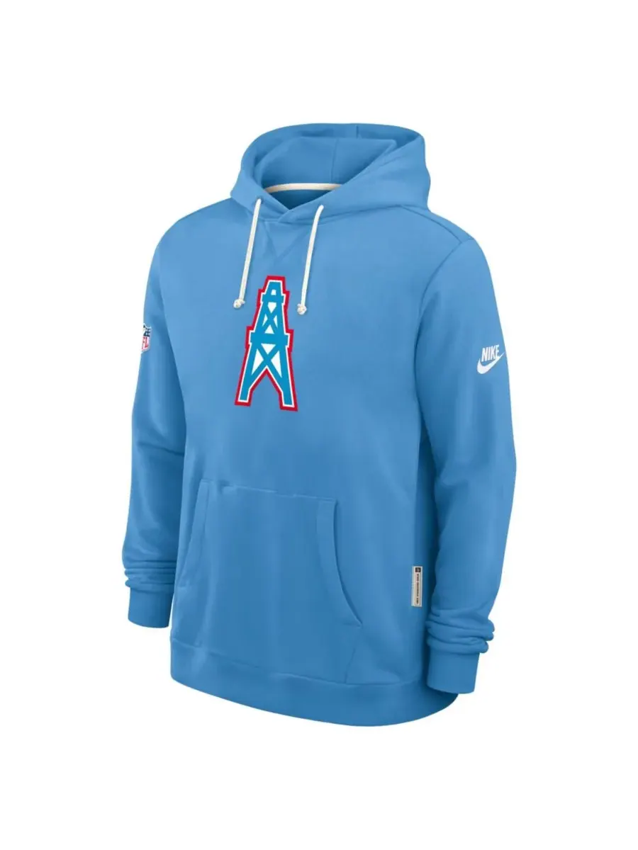 Nike Мужская светло-голубая толстовка Tennessee Titans Sideline Standard Issue Alt 2 Dri-FIT — изображение 5 из 5