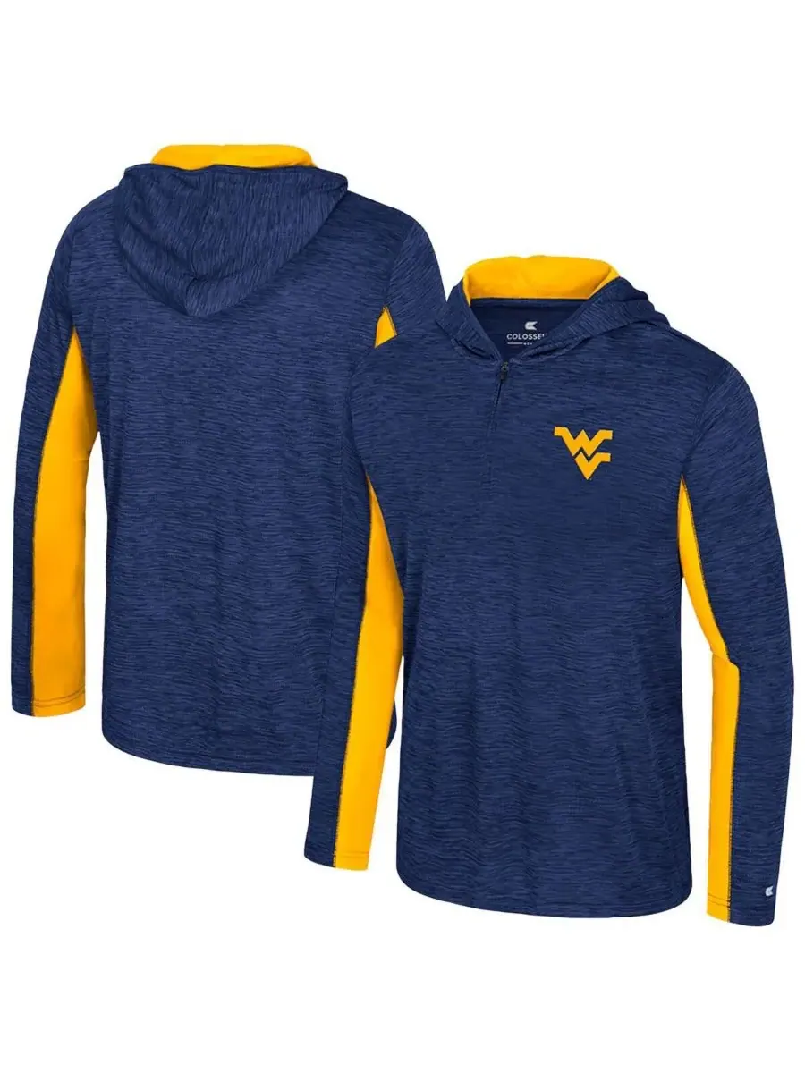 Colosseum Мужская темно-синяя толстовка на молнии West Virginia Mountaineers Always Sunny — изображение 1 из 3, темно-синий