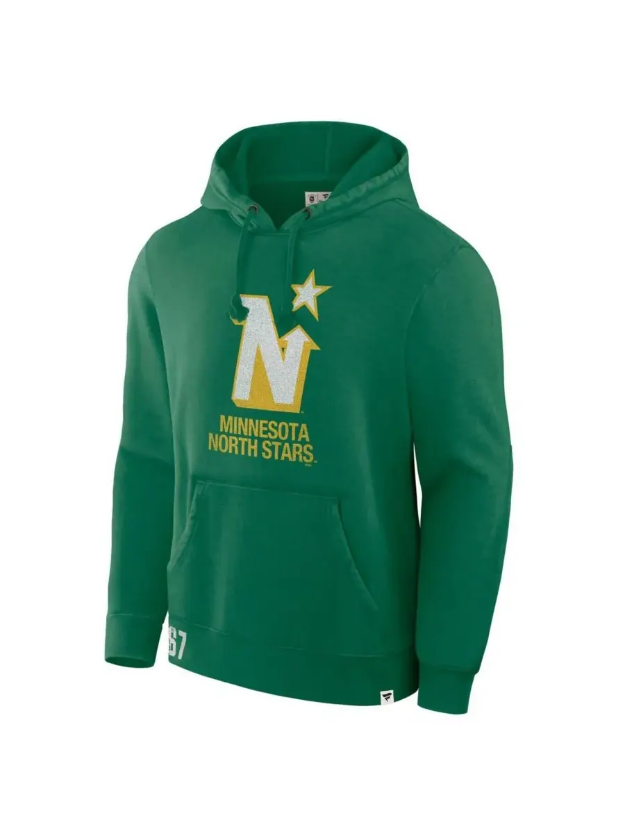 Fanatics Мужская толстовка с капюшоном из флиса цвета "зеленый" с символикой команды Minnesota — изображение 3 из 3