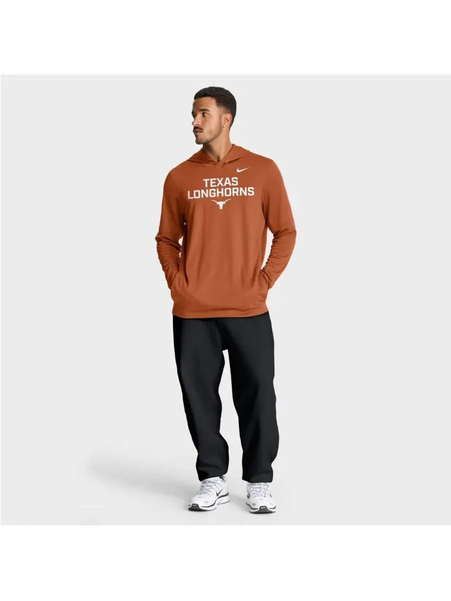 Nike Мужская футболка с длинными рукавами и принтом Texas Orange Texas Longhorns 2025 Sideline — изображение 2 из 5