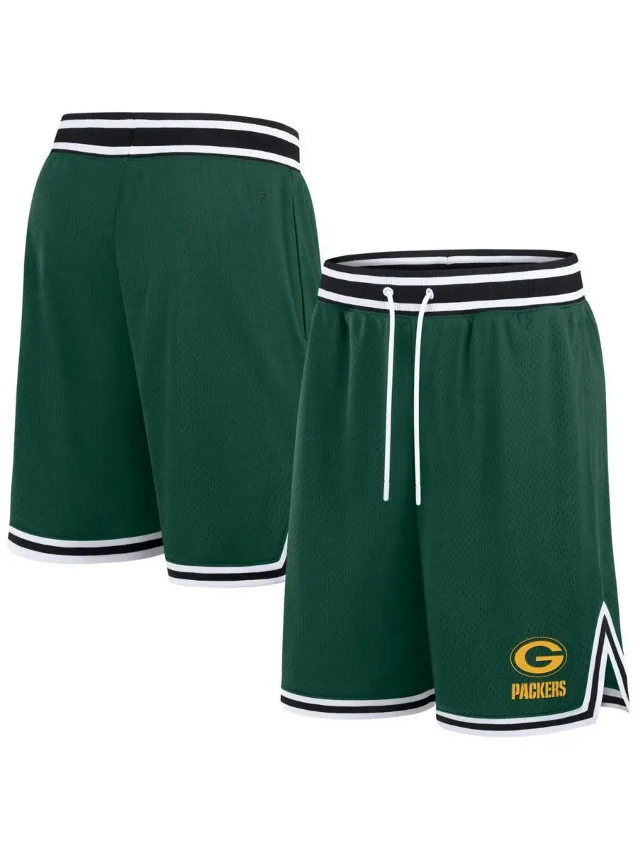 Fanatics Мужские зеленые шорты Green Bay Packers Elements Future Ground — изображение 1 из 3, зеленый белый