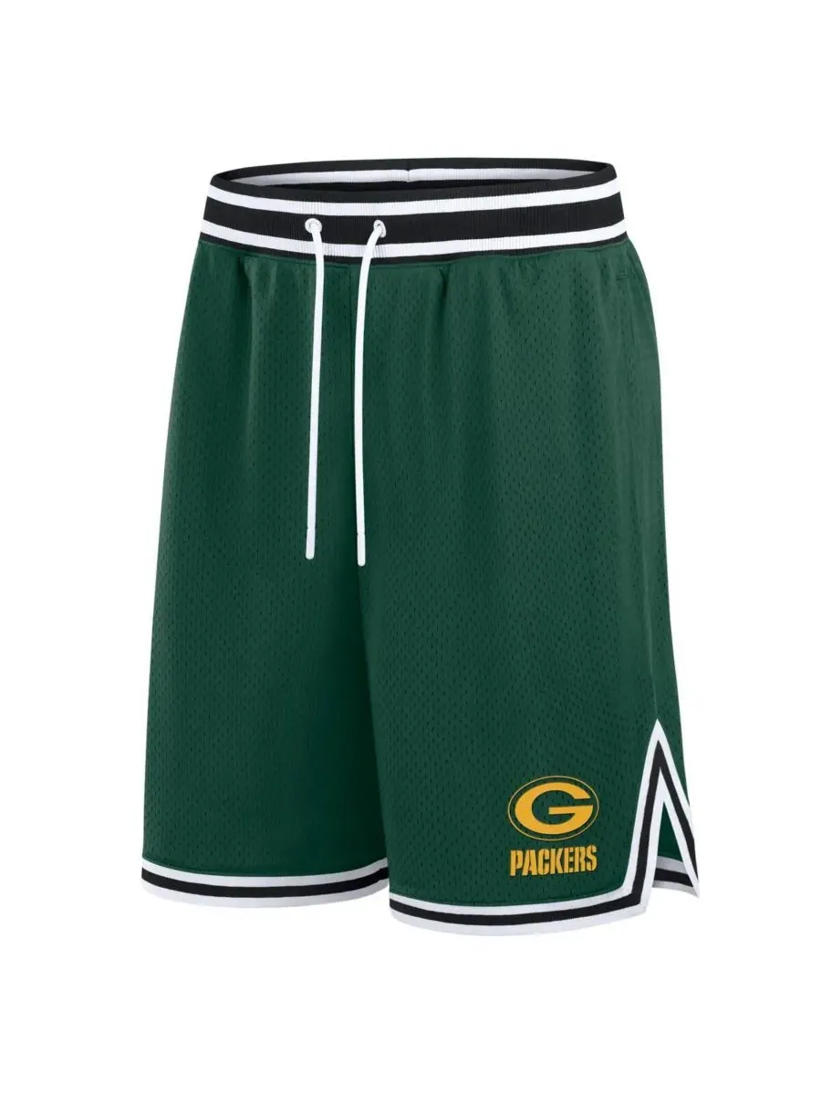 Fanatics Мужские зеленые шорты Green Bay Packers Elements Future Ground — изображение 2 из 3, зеленый белый