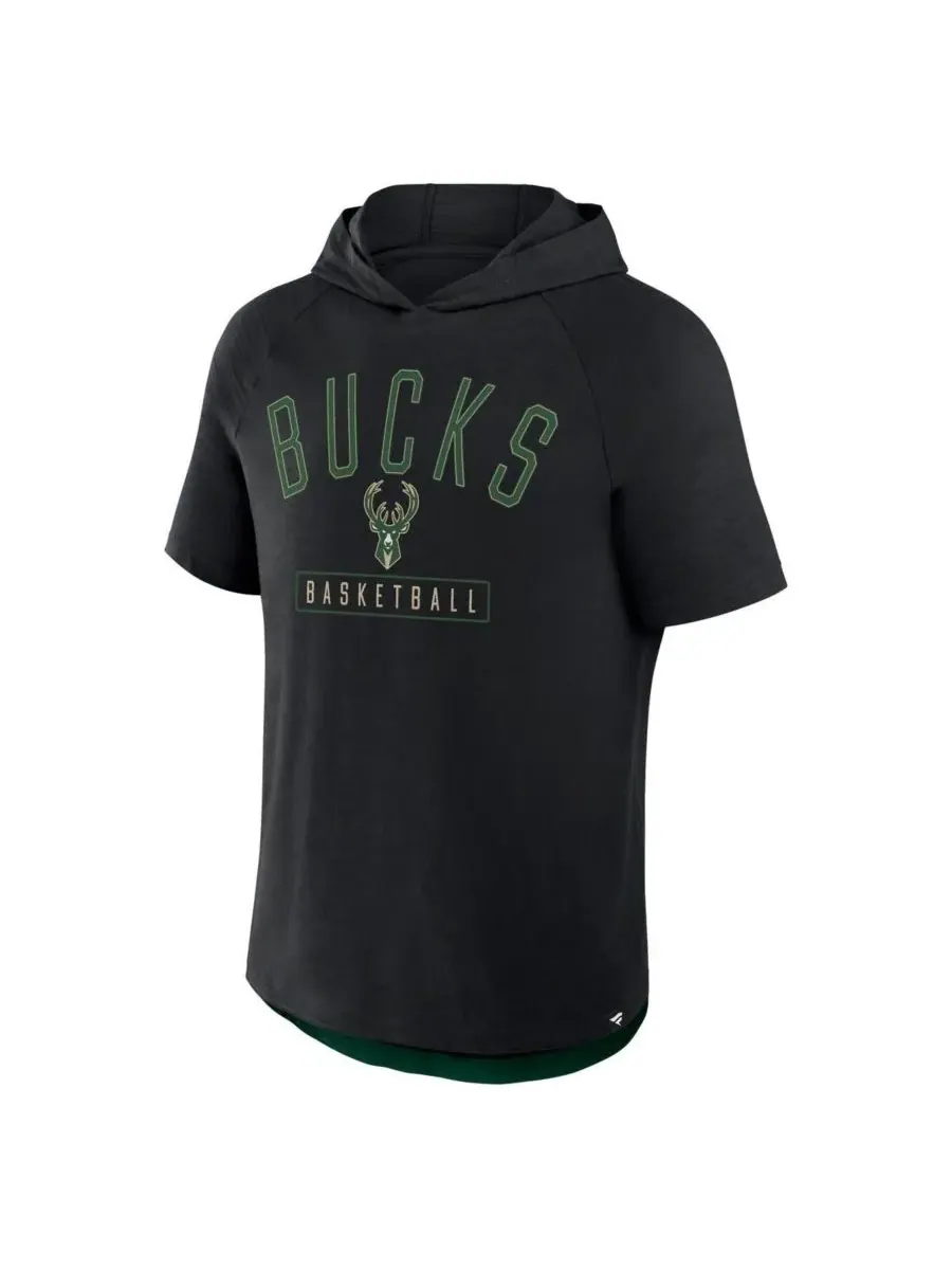 Fanatics Мужская черная толстовка-реглан Milwaukee Bucks Pass Legend — изображение 2 из 3, черный