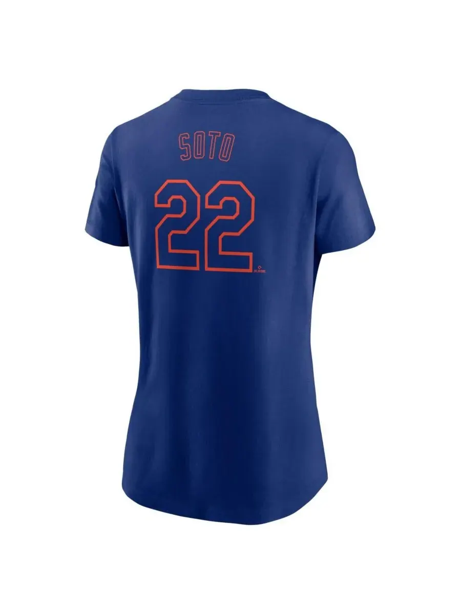 Женская футболка Juan Soto Royal New York Mets с номером и фьюзом Nike — изображение 3 из 3, королевский