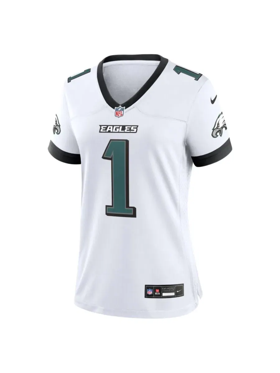 Футболка Nike, Jalen Hurts Philadelphia Eagles Game Jersey — изображение 3 из 3, белый