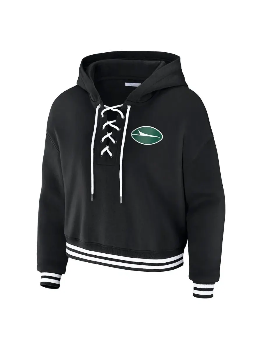 Худи с шнуровкой New York Jets WEAR by Erin Andrews — изображение 2 из 3, черный