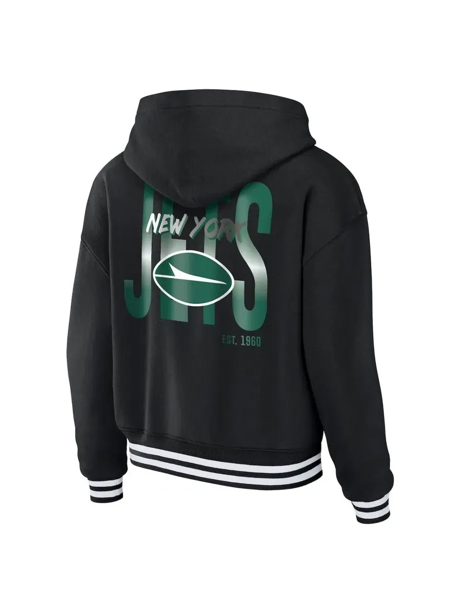 Худи с шнуровкой New York Jets WEAR by Erin Andrews — изображение 3 из 3, черный