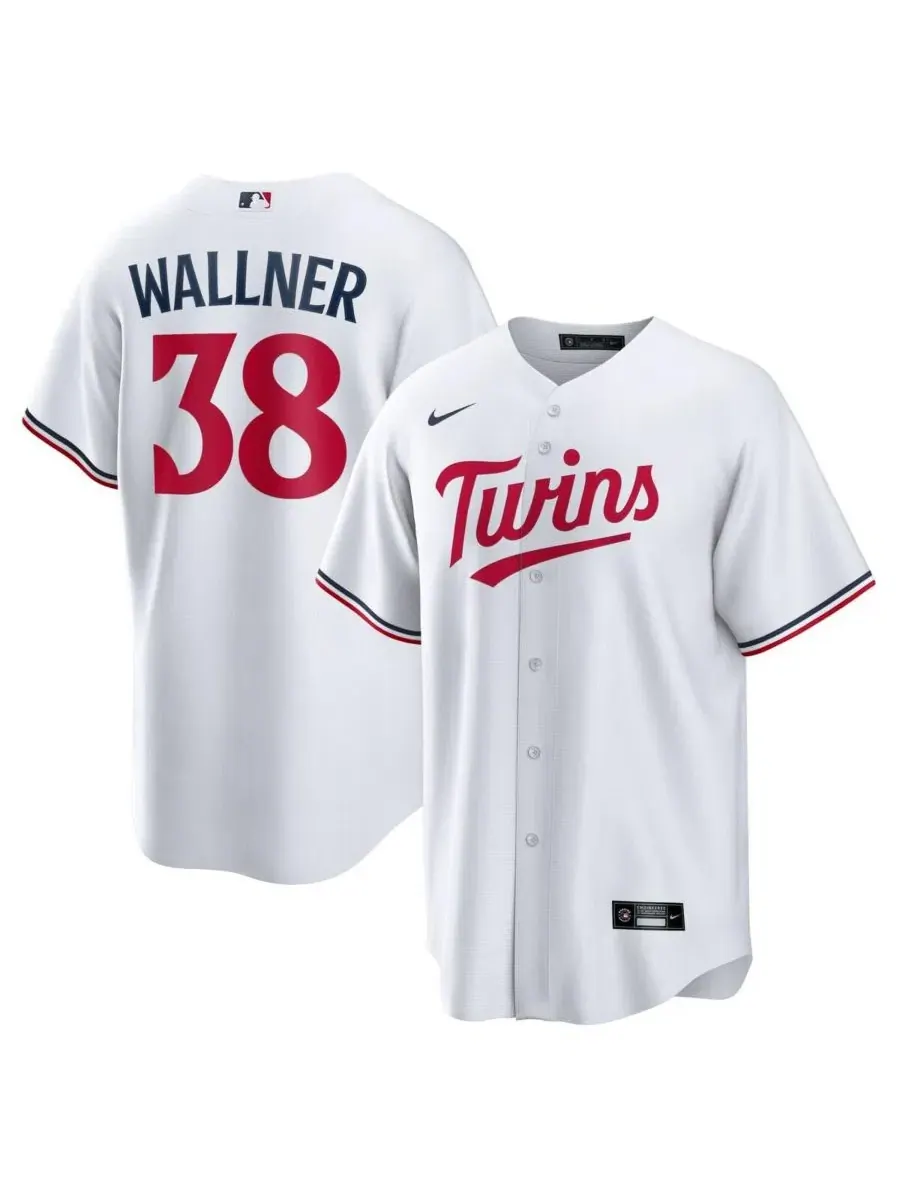 Мужская футболка с имитацией вышивки Matt Wallner Home Jersey Nike — изображение 1 из 3, белый