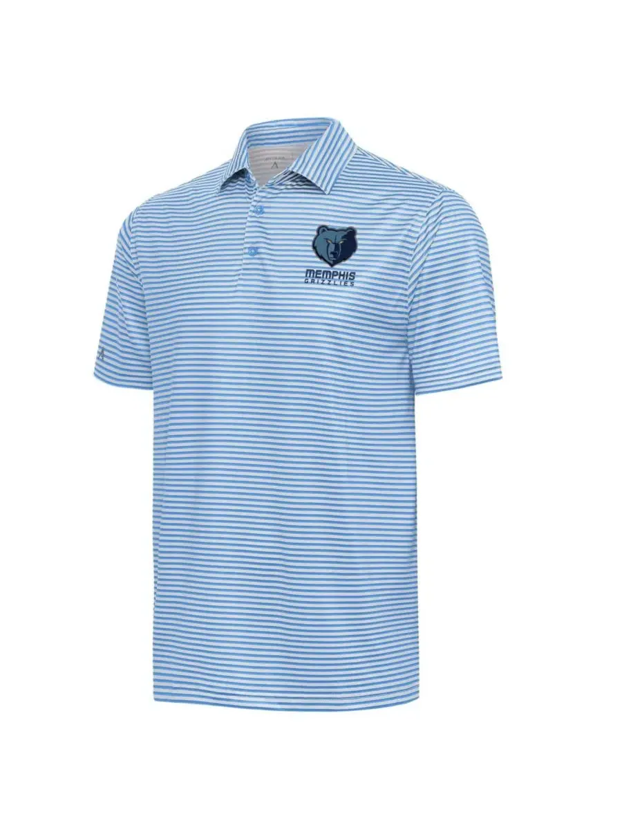 Поло с вышивкой Skills Polo Heather Powder Blue Antigua — изображение 1 из 1, синий
