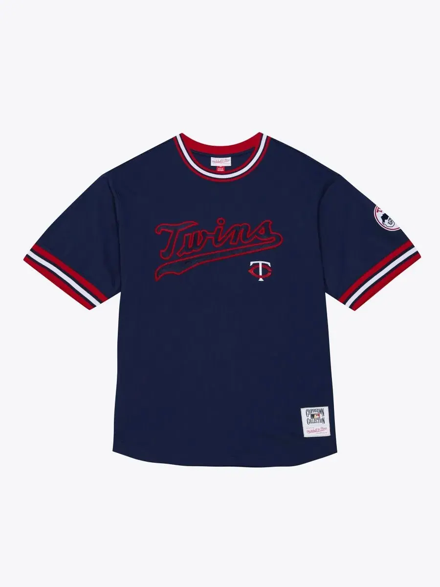 Футболка с длинным рукавом Wild Pitch Ringer Mitchell & Ness — изображение 1 из 5, темно-синий