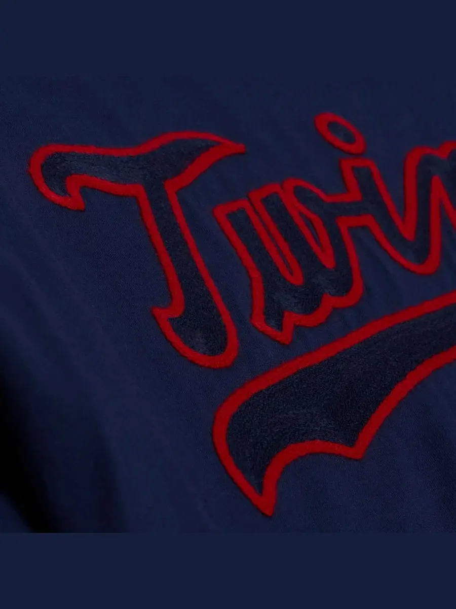 Футболка с длинным рукавом Wild Pitch Ringer Mitchell & Ness — изображение 4 из 5, темно-синий