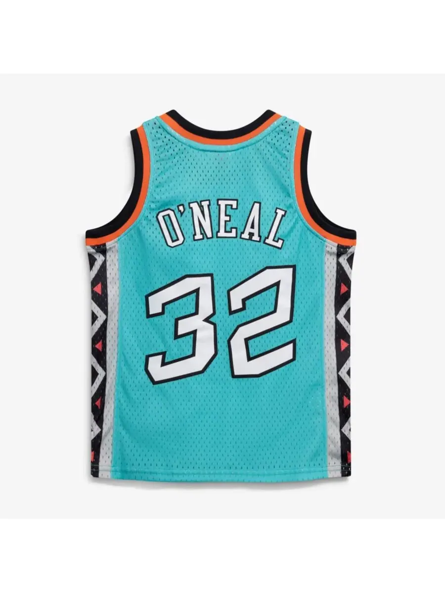 Баскетбольная джерси с длинным рукавом Shaquille O'Neal Mitchell & Ness — изображение 4 из 5, бирюзовый
