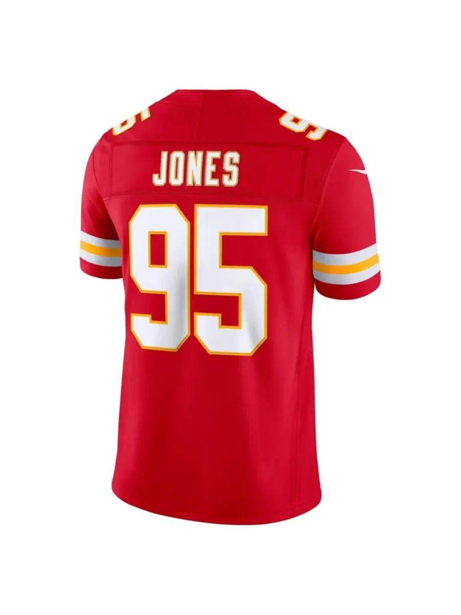 Футболка Nike Kansas City Chiefs Chris Jones Vapor F.U.S.E. Limited — изображение 2 из 3, красный