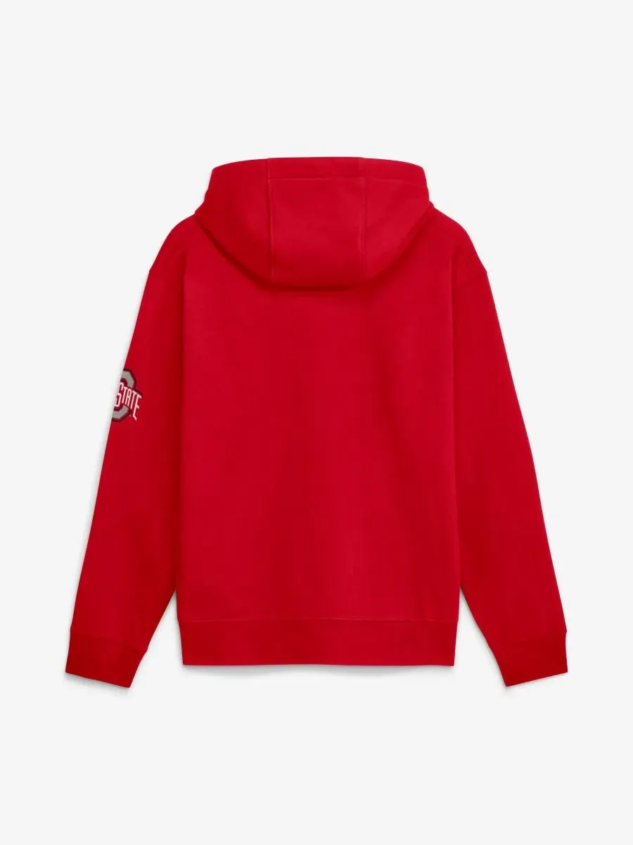 Худи с капюшоном Ohio State Buckeyes 2026 Sideline Club Fleece Nike — изображение 2 из 2, алый
